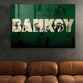 Wallity Cuadro decorativo de cristal templado Multicolor 50 x 70 cm